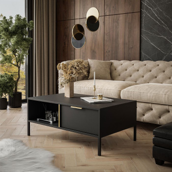 Couchtisch LARETTO mit Schublade anthrazit