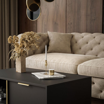 Couchtisch LARETTO mit Schublade anthrazit