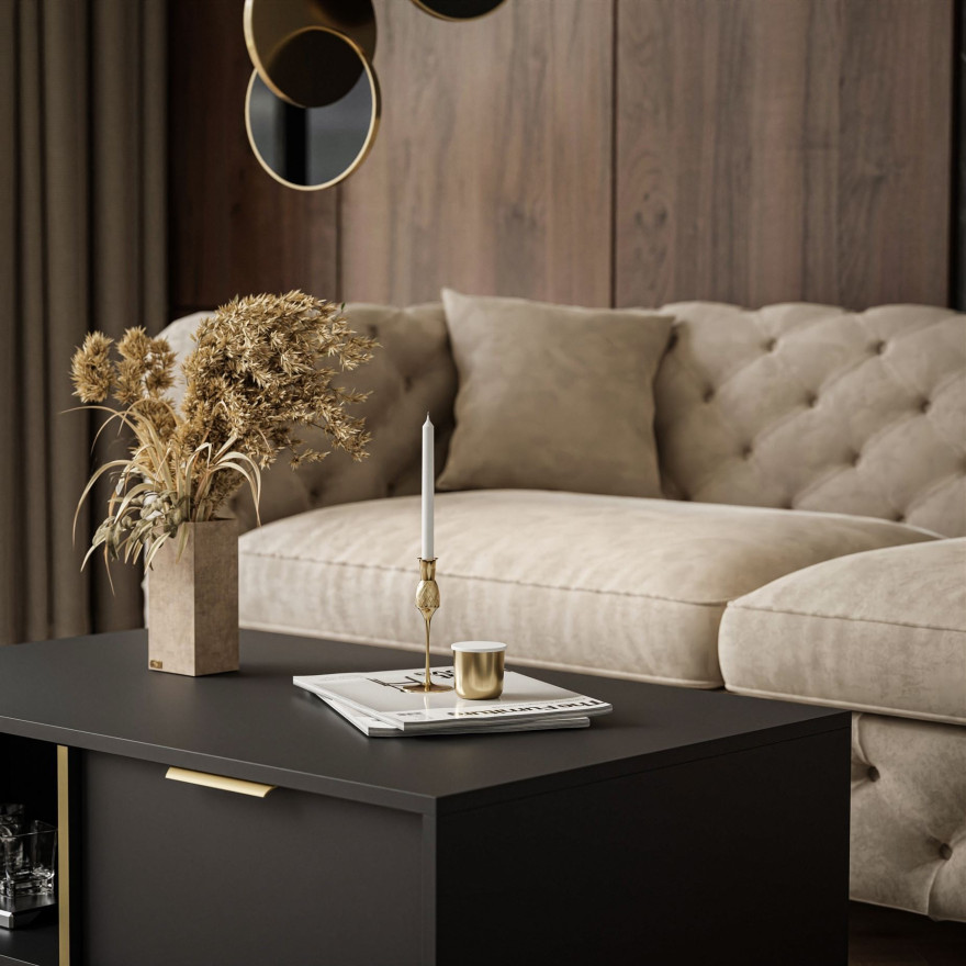 Couchtisch LARETTO mit Schublade anthrazit