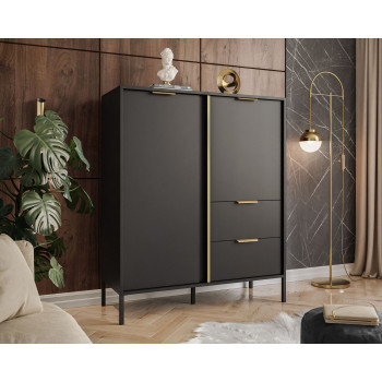 Hochkommode LARETTO 2D2S anthrazit