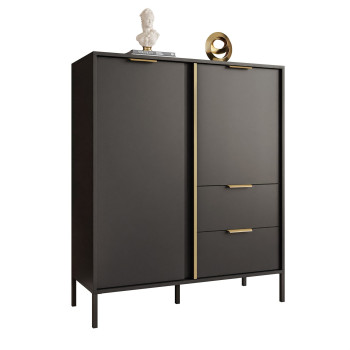 Hochkommode LARETTO 2D2S anthrazit