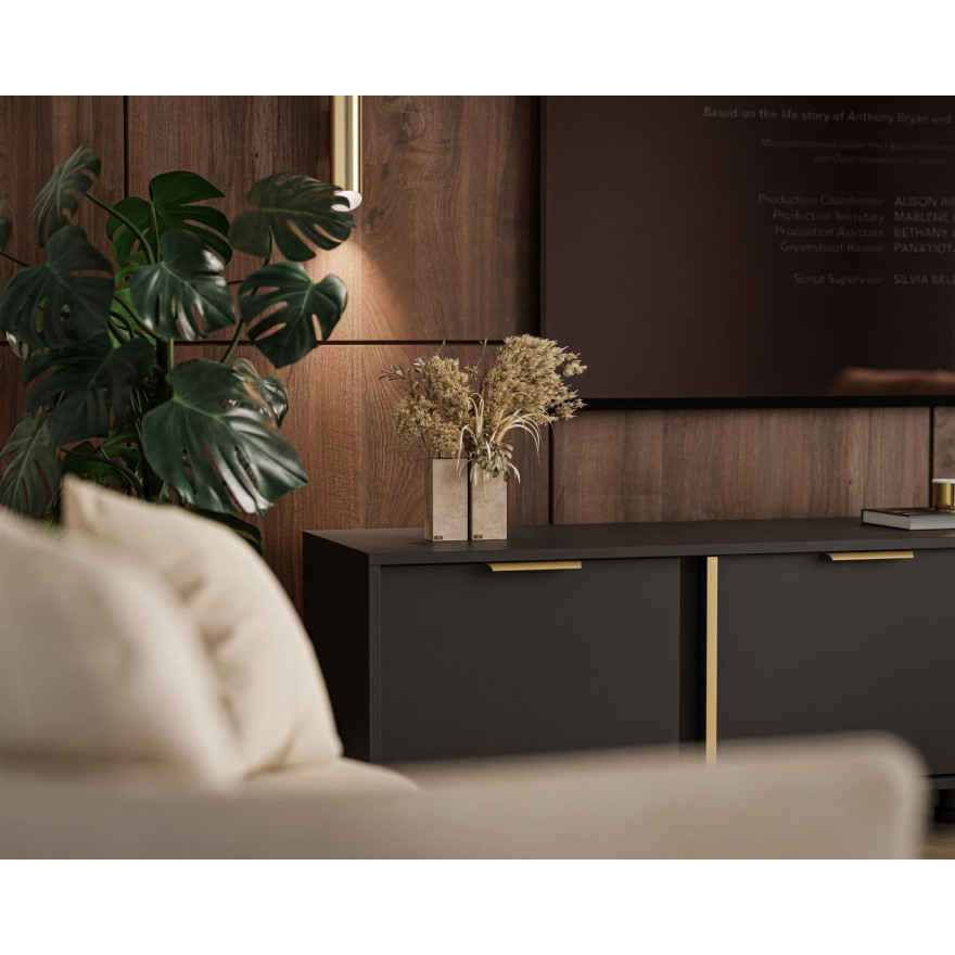 RTV Schrank LARETTO II 203 cm anthrazit