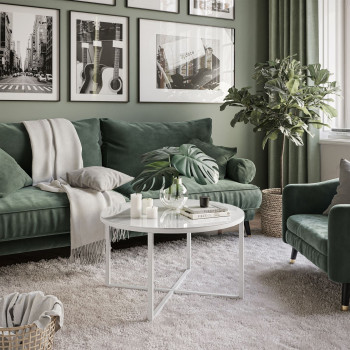 Runder Couchtisch CIRI-X GLASS hochglanz Runder Couchtisch CIRI-X GLASS hochglanz
