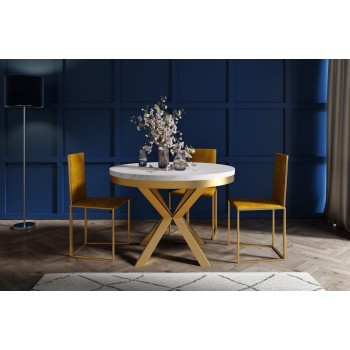 SEVILLA GOLD runder Klapptisch