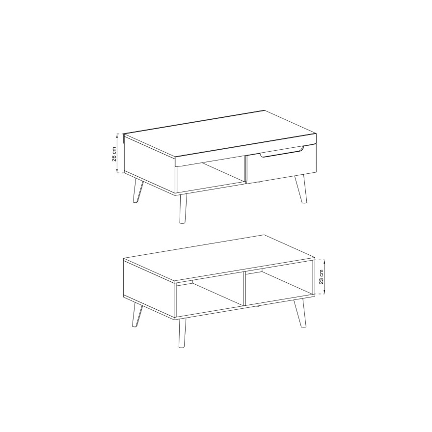 Couchtisch Kaffeetisch NORDICA