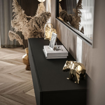 RTV  Schrank COLETTE 175 cm schwarz matt