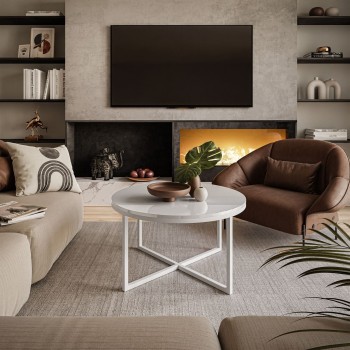 Runder Couchtisch CIRI-X Hochglanz Runder Couchtisch CIRI-X Hochglanz