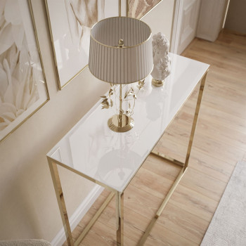 MODERN GLAS GOLD CHROM 80/100 cm