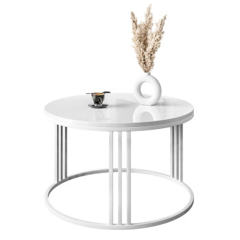 Runder Couchtisch LORI Hochglanz