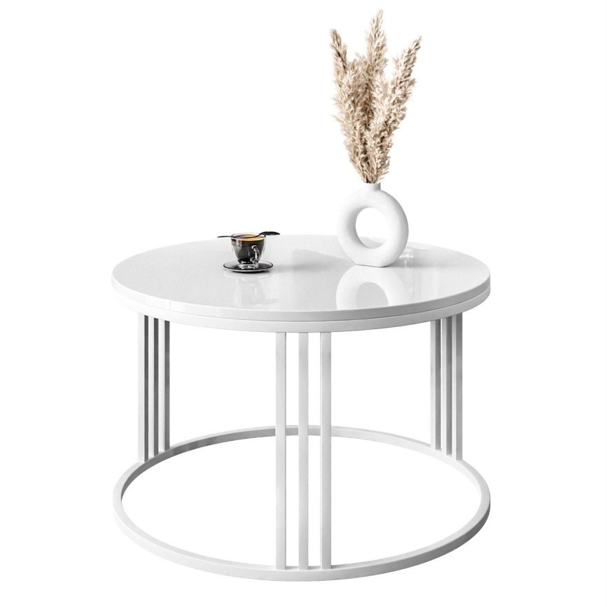 Runder Couchtisch LORI Hochglanz