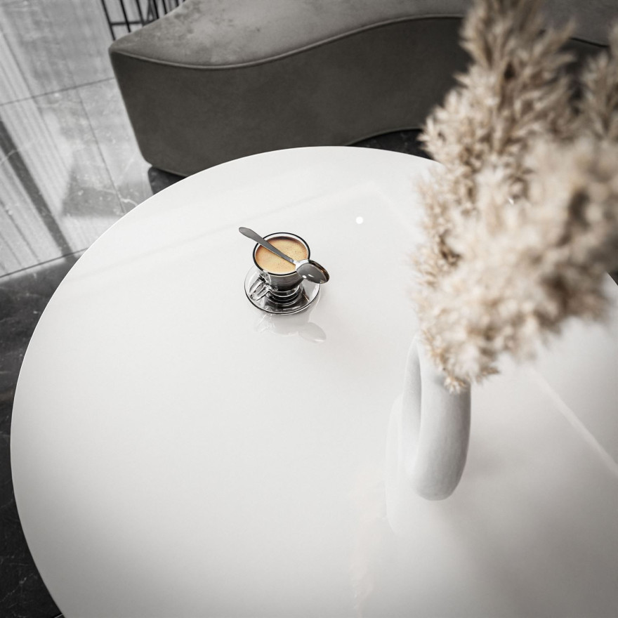 Runder Couchtisch LORI Hochglanz