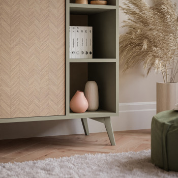 Regal ALOE RG80 Fischgrätenmuster Scandi