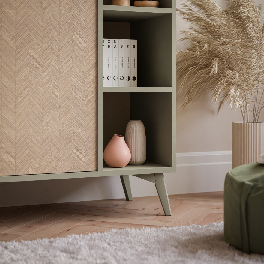 Regal ALOE RG80 Fischgrätenmuster Scandi