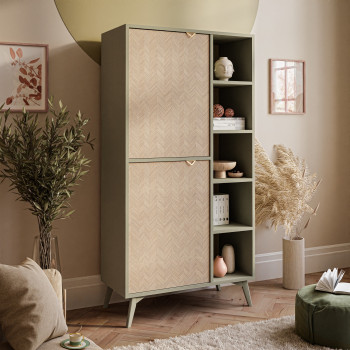 Regal ALOE RG80 Fischgrätenmuster Scandi