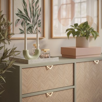 Zweitürige Kommode ALOE KSZ158 mit Schubladen