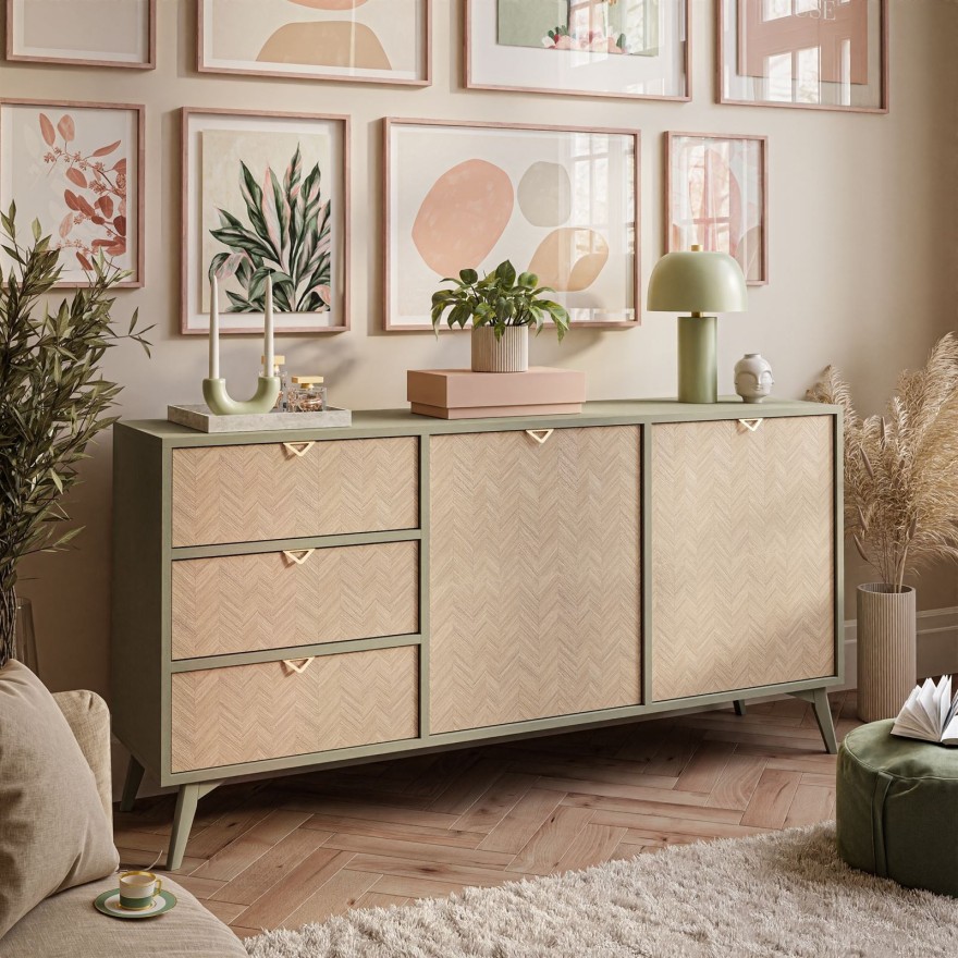 Zweitürige Kommode ALOE KSZ158 mit Schubladen