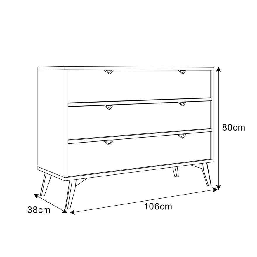 ALOE KSZ106 Kommode mit Schubladen