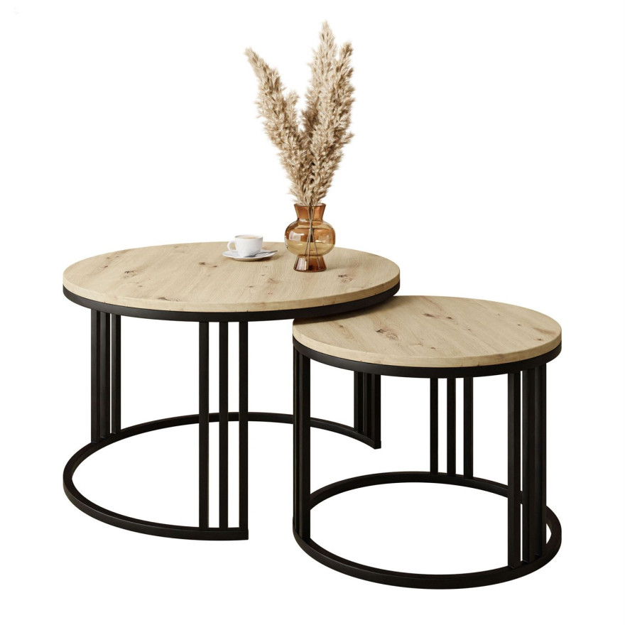 Runder Couchtisch 2in1 LORI LOFT