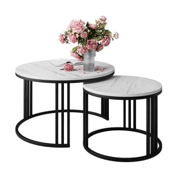 Runder Couchtisch 2in1 LORI LEVANTO