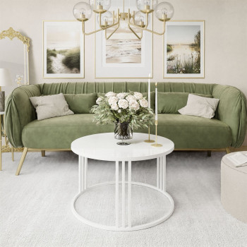 Runder Couchtisch LORI GLASS