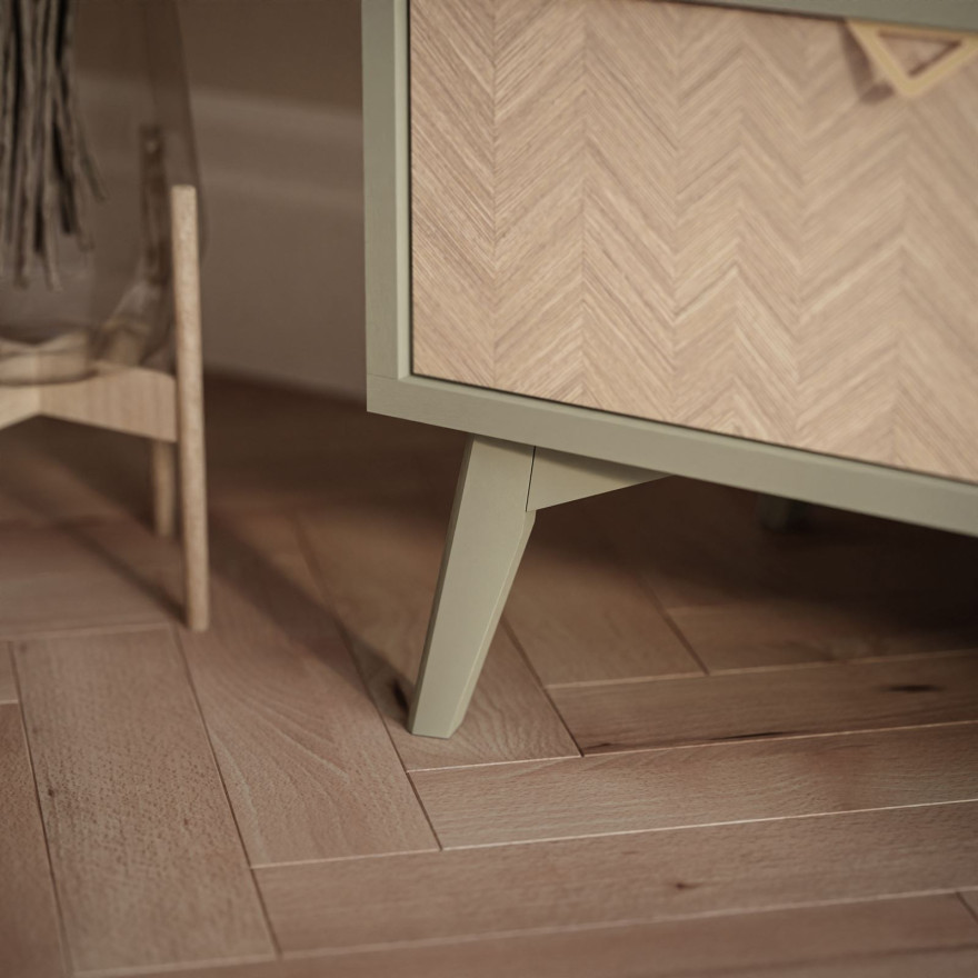 RTV Schrank ALOE Fischgrätenmuster Scandi