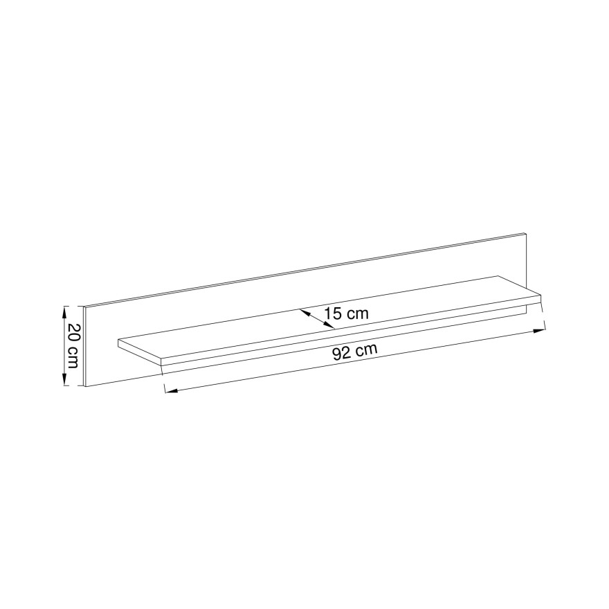 Wohnzimmermöbel Set ARTICA eiche artisan
