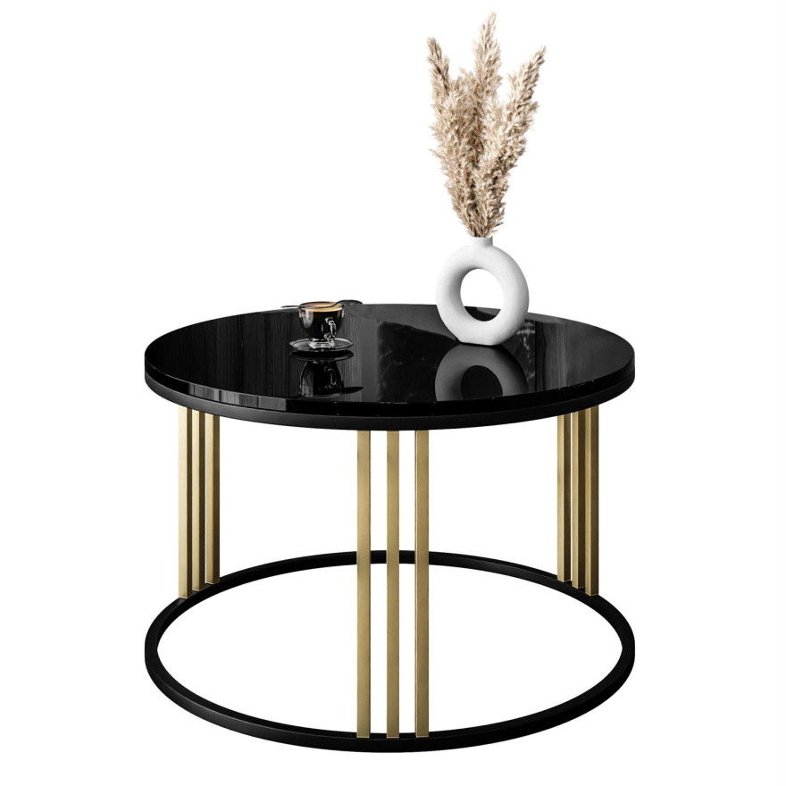 Runder Couchtisch LORI MIX Hochglanz