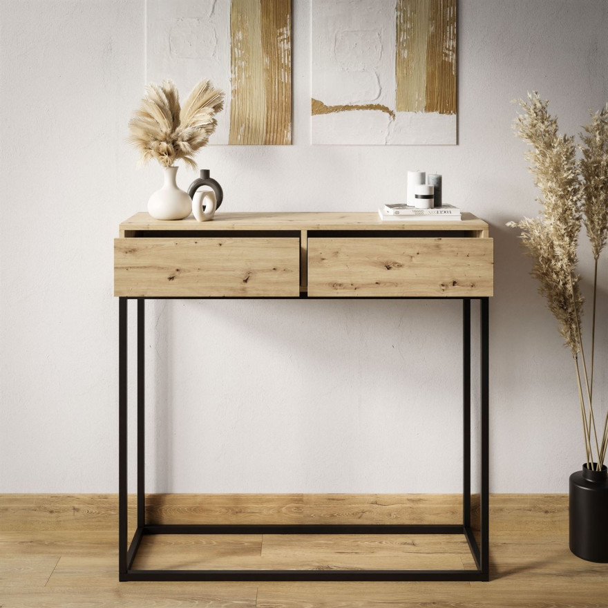 ARCADE II Konsole mit Schubladen Eiche artisan