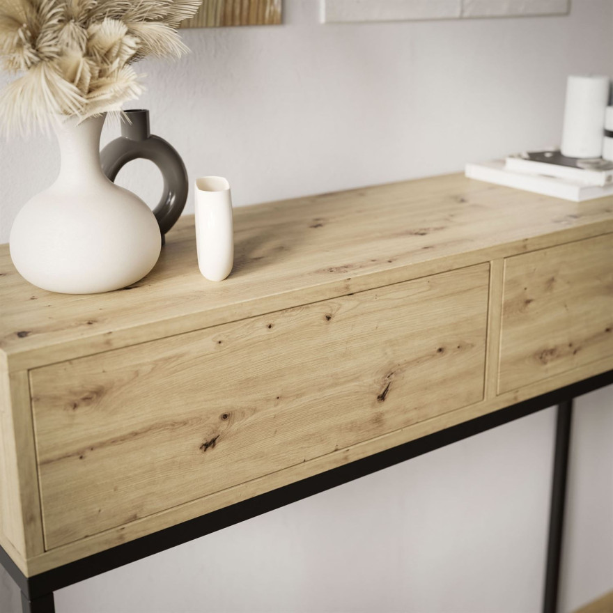 ARCADE II Konsole mit Schubladen Eiche artisan