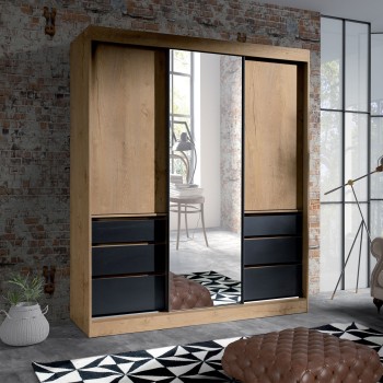 Verspiegelter Schiebeschrank CANNE II 180 cm