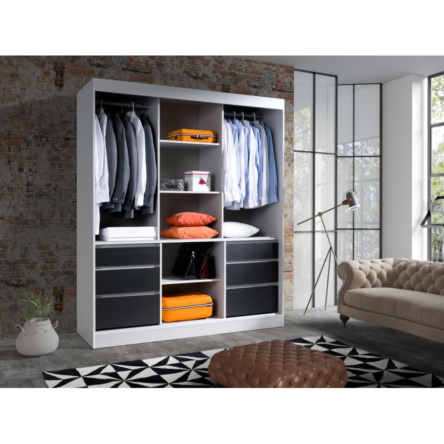 Verspiegelter Schiebeschrank CANNE II 180 cm