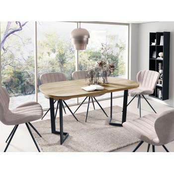 PANAMA Klapptisch mit Metallbeinen