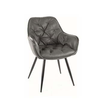 Gesteppter gepolsterter Stuhl TOKIO EKO LEDER