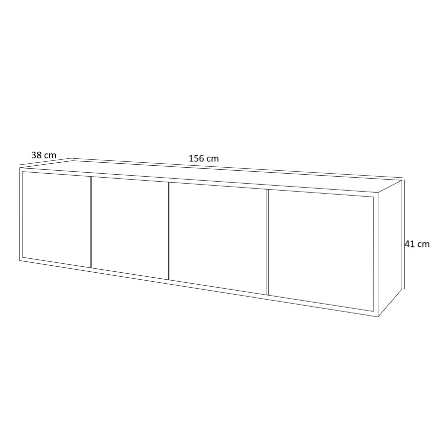 RTV-Hängeschrank SANAYI Artisan Eiche