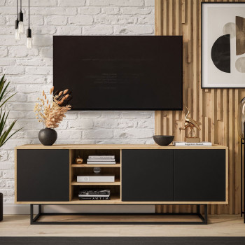 RTV SANAYI II Eiche Artisan auf einem Metallgestell