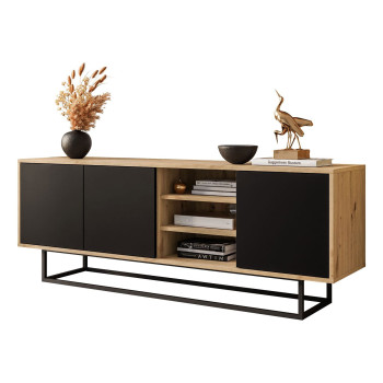 RTV SANAYI II Eiche Artisan auf einem Metallgestell