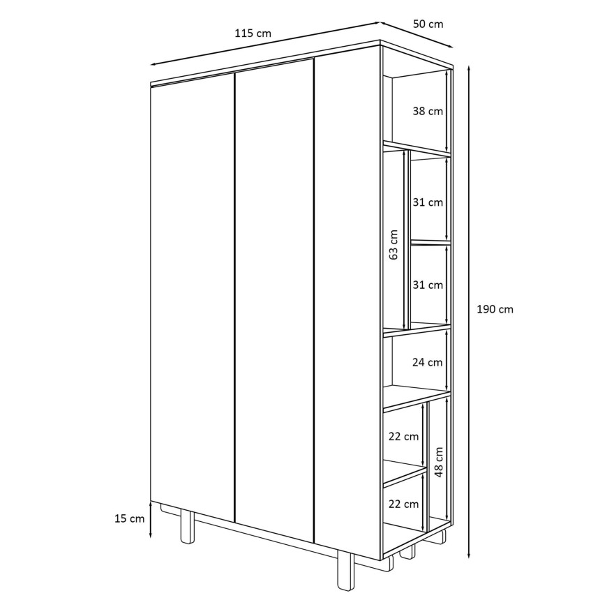 BASIC Kinderkleiderschrank BASIC Kinderkleiderschrank