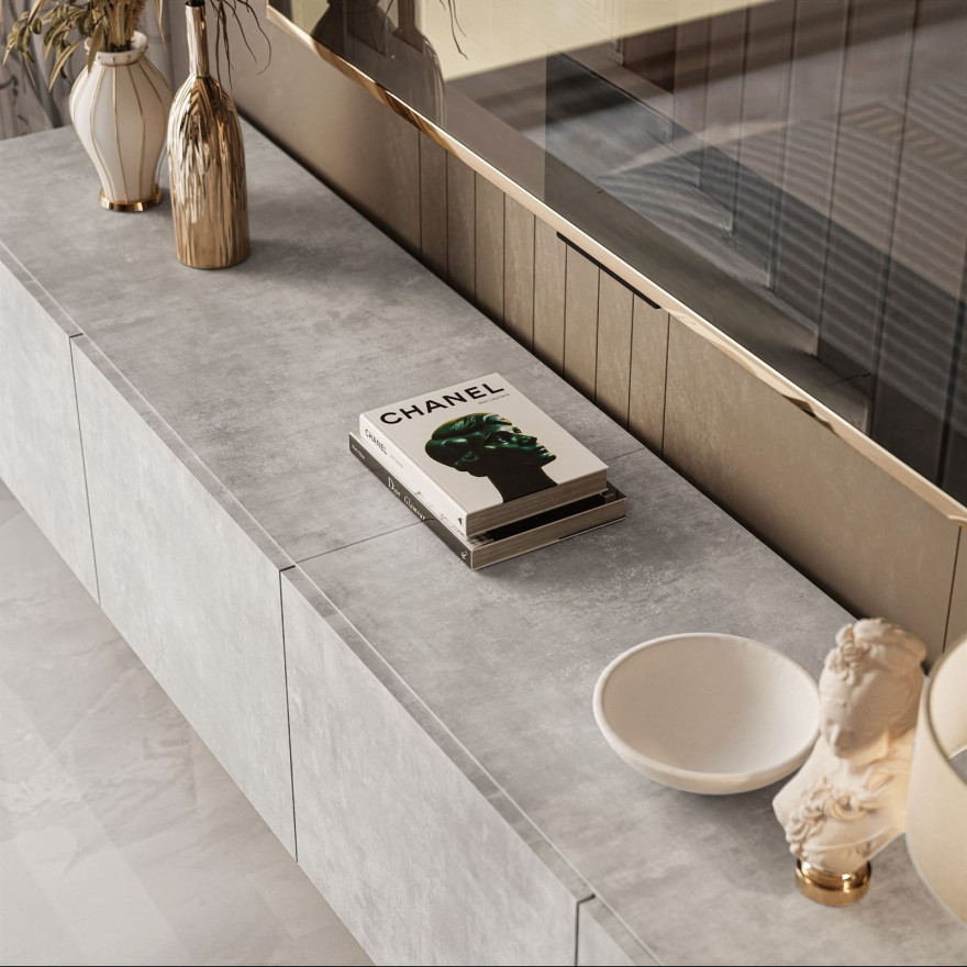 TV-Hängeschrank COLGANTE 200 BETON