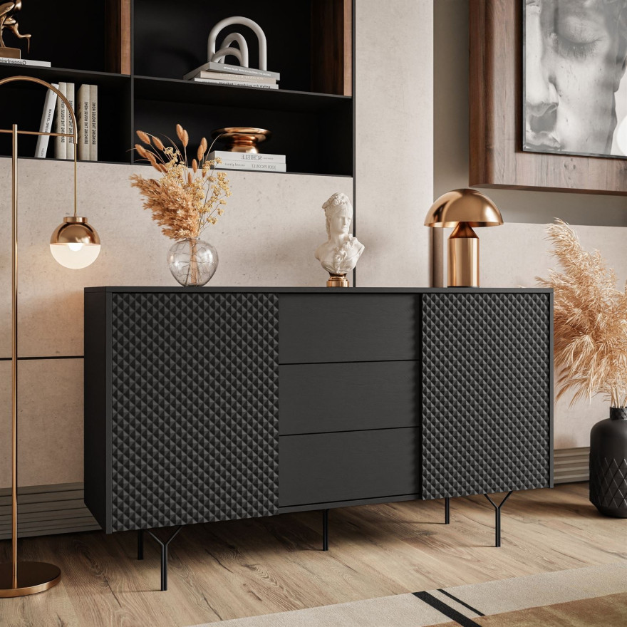 Zweitürige Kommode RICHMOND 2D KSZ144 mit Schubladen