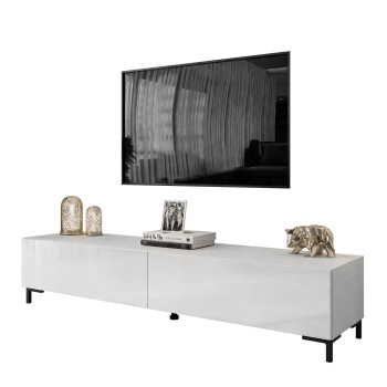 RTV Schrank COLETTE IV 175 cm weiß hochglanz