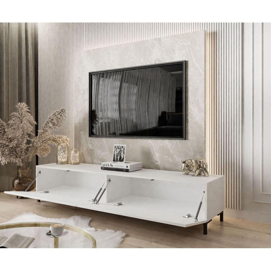 RTV Schrank COLETTE IV 175 cm weiß hochglanz