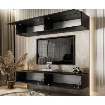 Wohnwand COLETTE schwarz matt