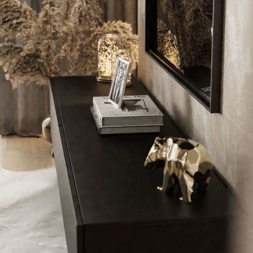 Wohnwand COLETTE schwarz matt