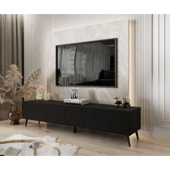 RTV Schrank COLETTE III 175 cm matt schwarz