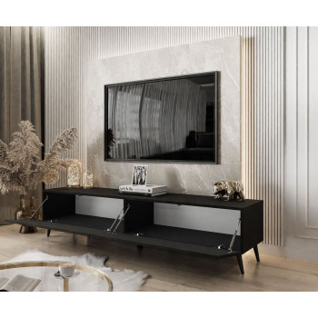 RTV Schrank COLETTE III 175 cm matt schwarz