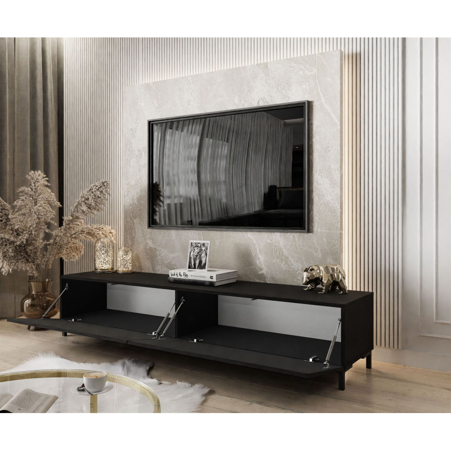 RTV Schrank COLETTE IV 175 cm mattschwarz