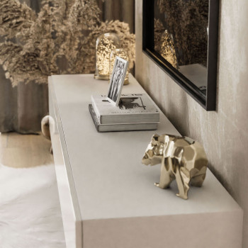 Wohnwand COLETTE weiß hochglanz