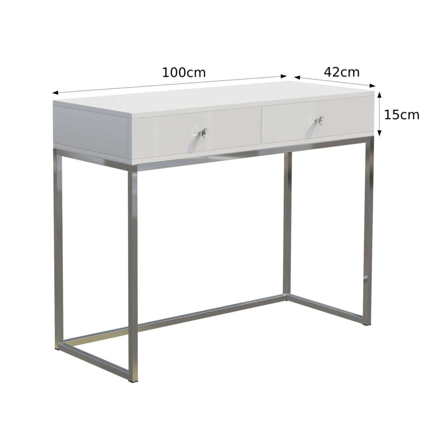 Schminktisch BLANCO GLAMOUR mit Spiegel und LED-Beleuchtung Schminktisch BLANCO GLAMOUR mit Spiegel und LED-Beleuchtung