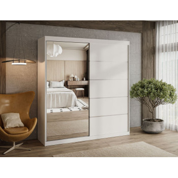 Kleiderschrank BASTER II PLUS 200 cm mit Spiegel und Schiebetürenschrank Kleiderschrank BASTER II PLUS 200 cm mit Spiegel und Schiebetürenschrank