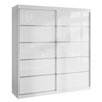 Schiebeschrank BASTER PLUS GLOSSY weiß Hochglanz